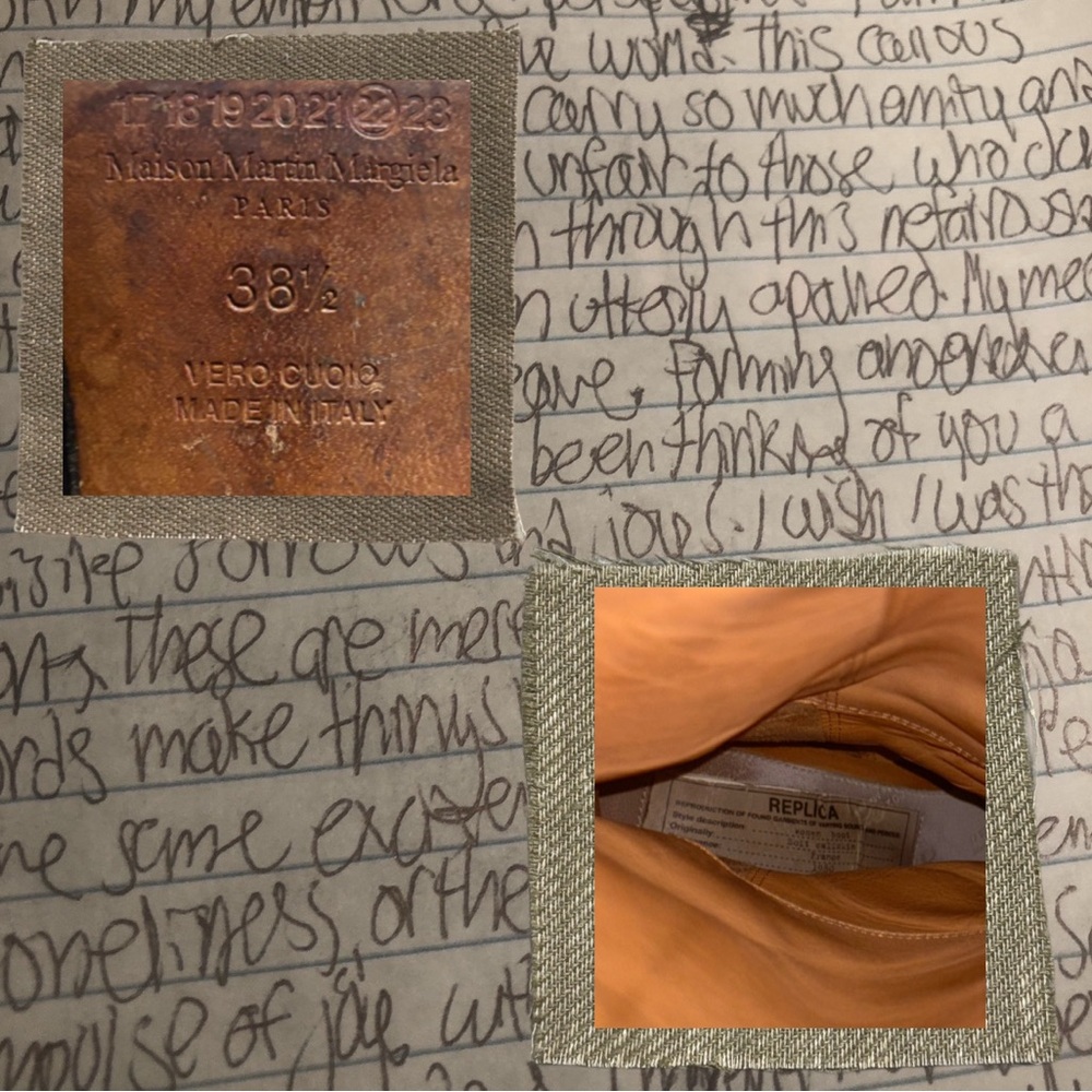 authentic margiela knee high leather heeled boots - Picture 4 of 4